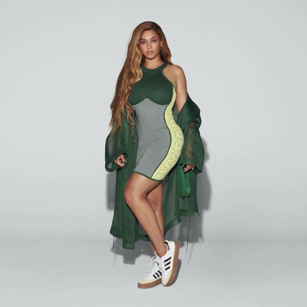 adidas Green and Gray Mini Dress
